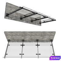 Glass Canopy No10 3D Model Vray, Corona