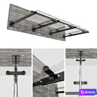 Glass Canopy No10 3D Model Vray, Corona