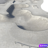 Skate park 3D Model Corona