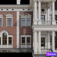 House facade 3D Model Corona