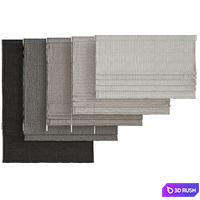Roman curtain set 16 3D Model Vray, Corona