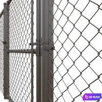 Mesh fencing 3D Model Vray, Corona