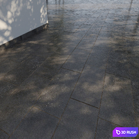 Paving slabs 600x300 mm 3D Model Vray, Corona