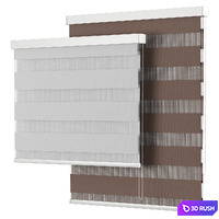 Roller Blind 105 | Day and Night Semi-Sheer Roller Shade | Stockholm 3D Model Vray, Corona