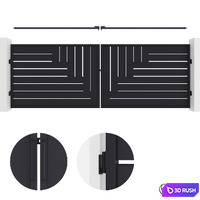MODERN MS MAIN GATE 3D Model Vray