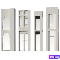 Parts of facades 3D Model