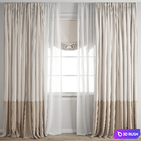 Curtain 553 3D Model Vray