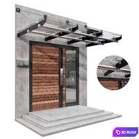 MODERN ENTRANCE NO5 3D Model Vray, Corona