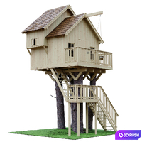 Tree house 3D Model Corona