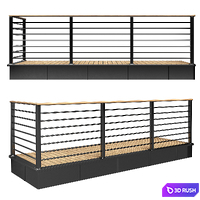 Railing 03 3D Model Vray, Corona