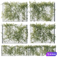 Ivy on Fence 02 3D Model Vray, Corona