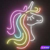 Neon Set 25 3D Model Corona