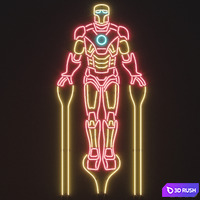 Neon decor 3 3D Model Corona