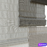 Roman curtain set 1 3D Model Vray, Corona
