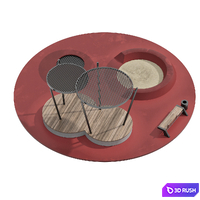 Playground 1 3D Model Corona
