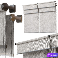 Roller blinds. Set 10 3D Model Vray, Corona