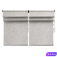 Roller blinds. Set 10 3D Model Vray, Corona