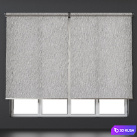 Roller blinds. Set 10 3D Model Vray, Corona