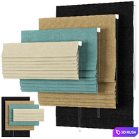 Roman Curtains 03 | English Blinds | Corbridge 3D Model Vray