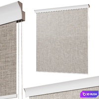 Roller blinds. Set 18 3D Model Vray, Corona