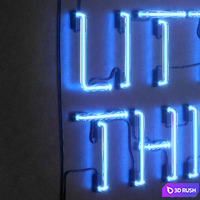 Light modules Set 77 Neon 3D Model Vray, Corona