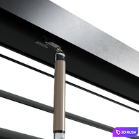 Metal Blinds black 1500 in 35mm v2 3D Model Vray, Corona