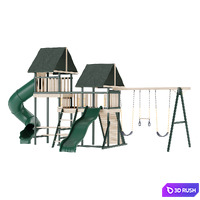 Game complex Playhouses05 3D Model Vray, Corona