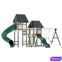 Game complex Playhouses05 3D Model Vray, Corona