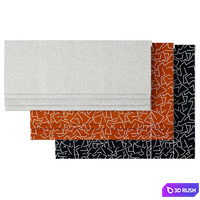 Roman Curtains 179 | Schumacher | Tangent Print 3D Model Vray, Corona