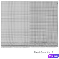Roman Curtains 179 | Schumacher | Tangent Print 3D Model Vray, Corona