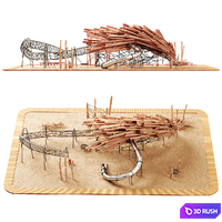 Log playground 5 3D Model Vray, Corona