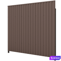 Metal Fence 2 3D Model Vray, Corona