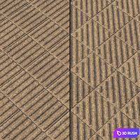 Tactile tiles Type 1 Set 3 3D Model Vray, Corona