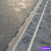 Wet Street 3D Model Vray