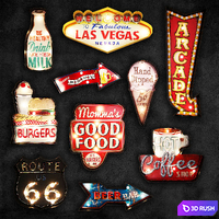 Decorative wall sign 3D Model Vray