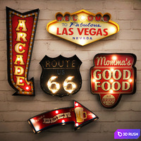 Decorative wall sign 3D Model Vray