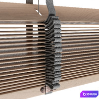Wooden blinds 3D Model Corona