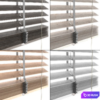 Wooden blinds 3D Model Corona