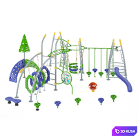 Commercial Playground Equipment 01 3D Model Vray, Corona