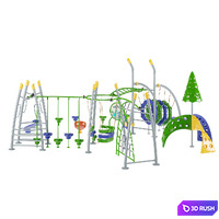 Commercial Playground Equipment 01 3D Model Vray, Corona