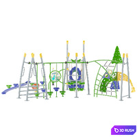 Commercial Playground Equipment 01 3D Model Vray, Corona