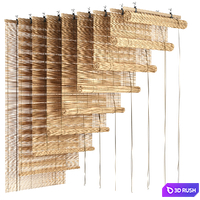 Bamboo roller blinds 2 3D Model Corona