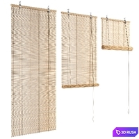 Bamboo roller blinds 2 3D Model Corona