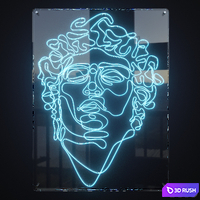 Neon Decor 7 3D Model Corona