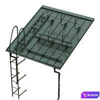 Seam roofing and Borge security system 3D Model Corona