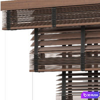 Wooden blind vol 05 3D Model Vray, Corona