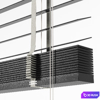Wooden blinds Set 04 3D Model Vray, Corona