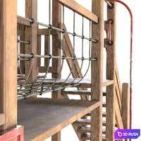 Kids Playground 3D Model Vray, Corona