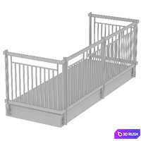 Railing 22 3D Model Corona