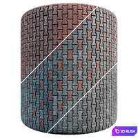 Paving Concrete Set 02 3D Model Vray, Corona